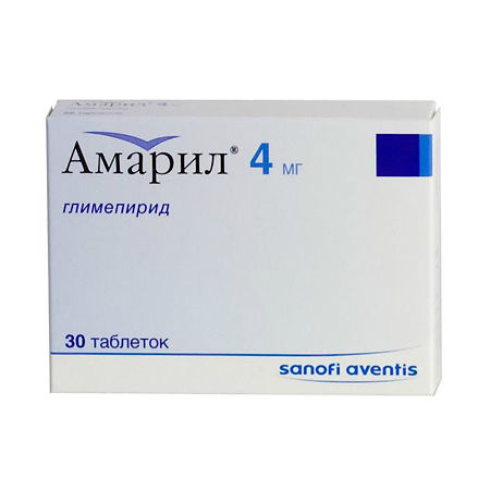 Амарил тб 4 мг № 30 (Санофи)